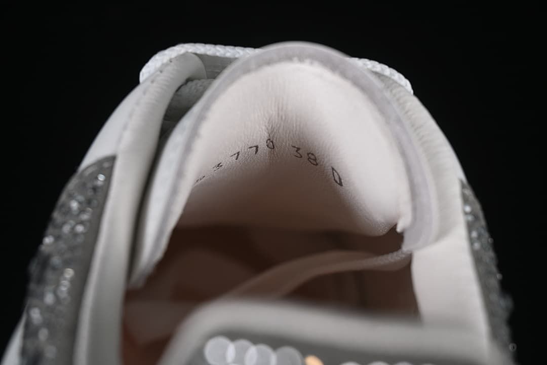Alexander McQueen White Leather-Style Sneakers with Crystal Heel