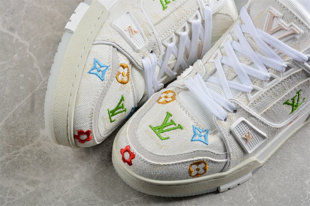 Louis Vuitton Archlight Sneakers, White with Multicolor Motifs