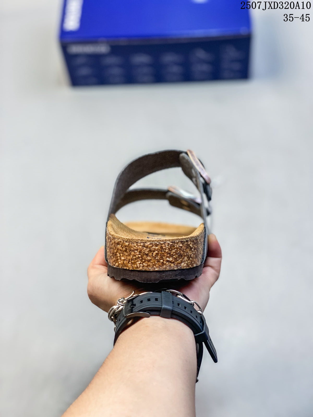 Birkenstock Arizona Two-Strap Sandals in Gray