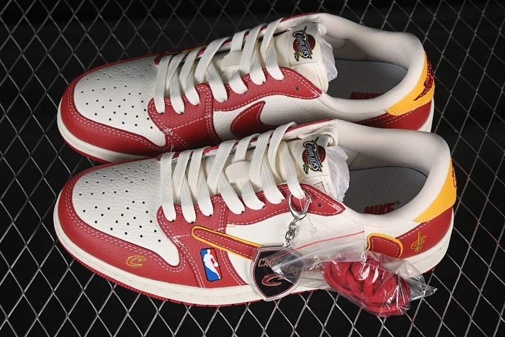 Jordan 1 Low Cleveland Cavaliers-Style Sneaker
