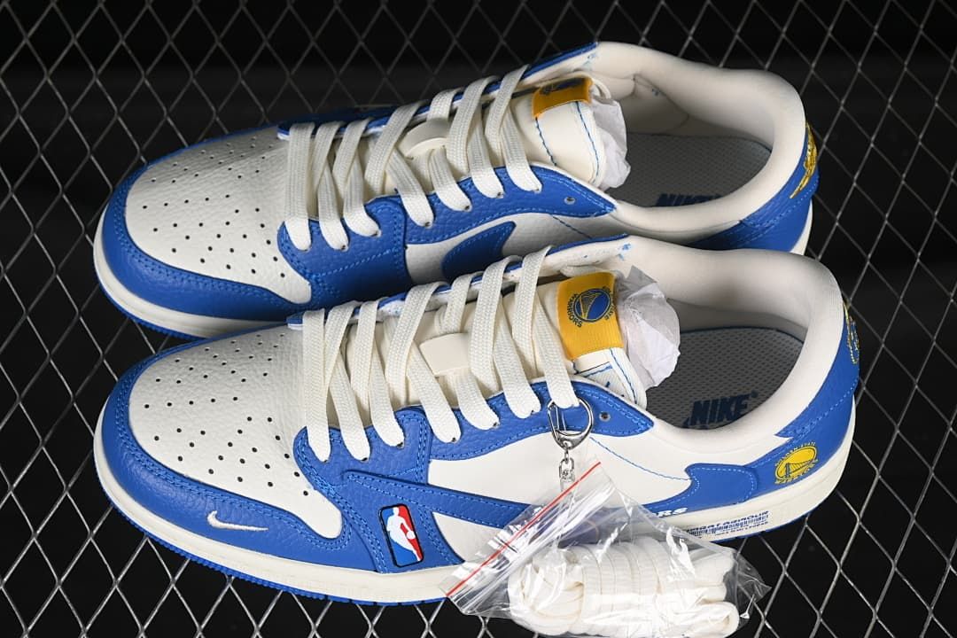 Nike Air Jordan 1 Low OG Warriors Blue Sneakers
