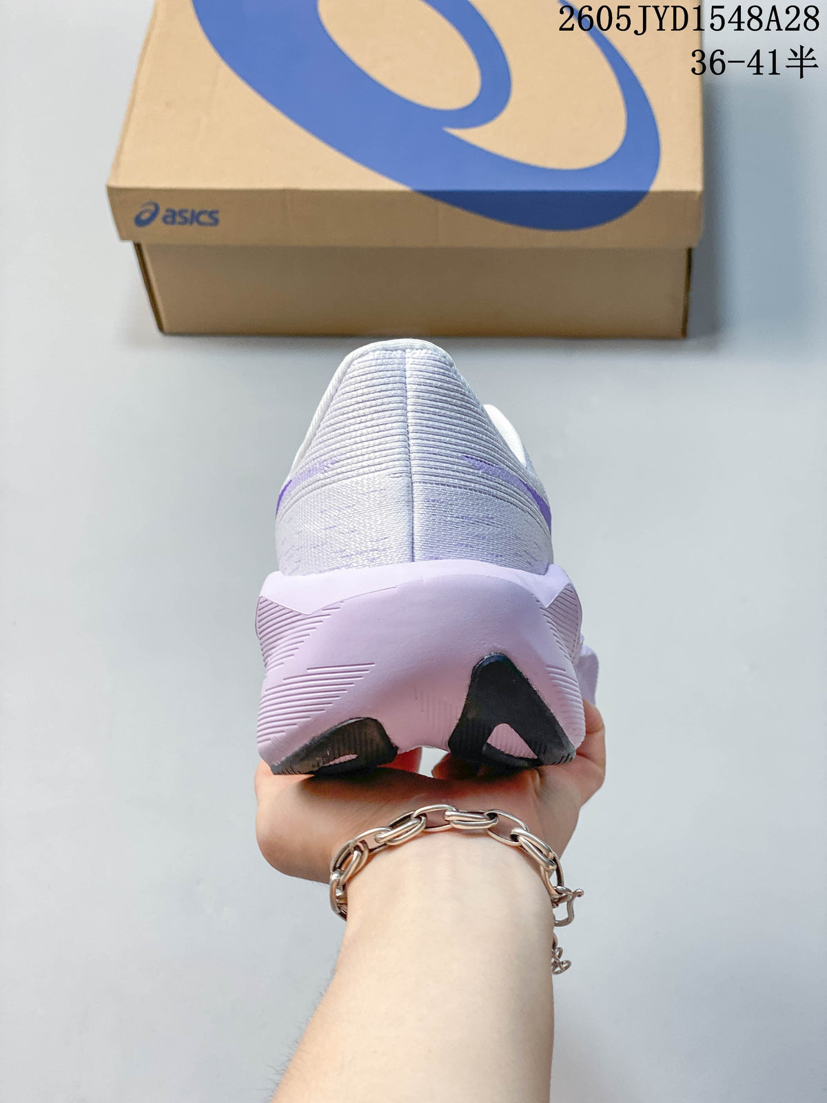 ASICS NOVABLAST 6 Running Shoes White Purple 1012C008-405
