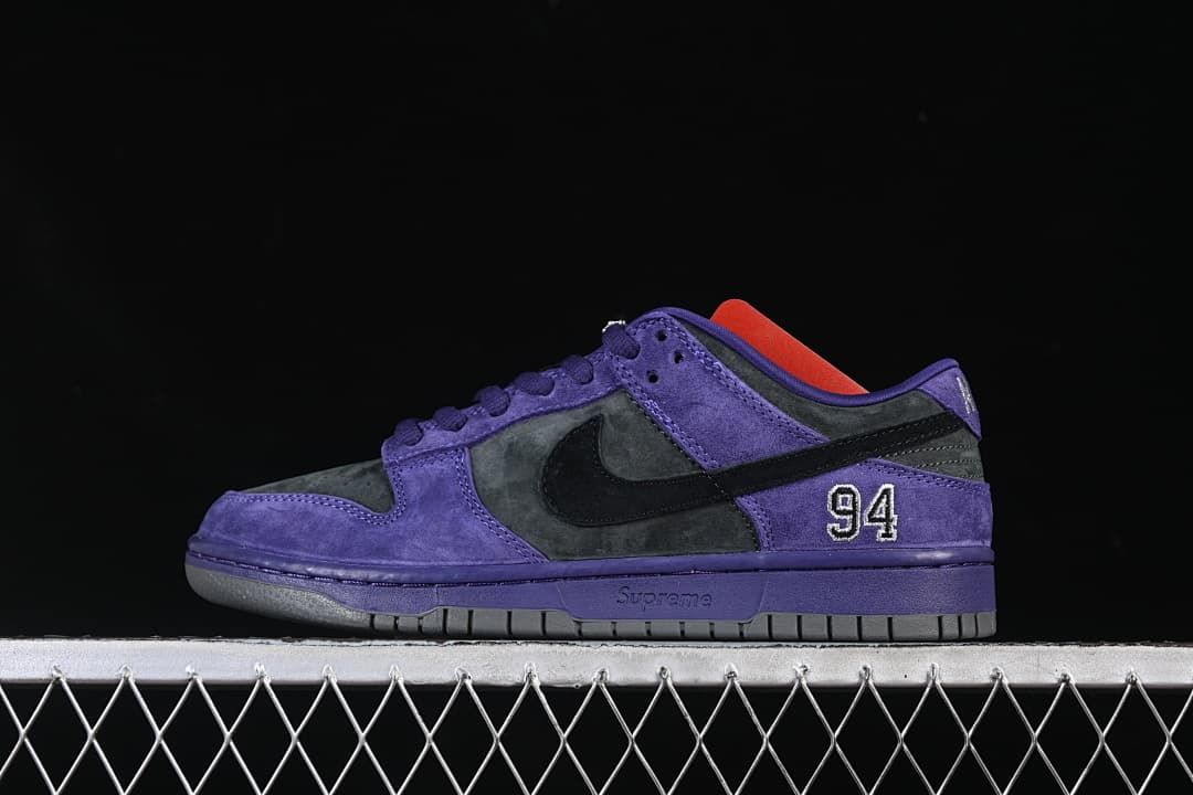 Nike SB Dunk Low Supreme Purple Black HQ8487-500