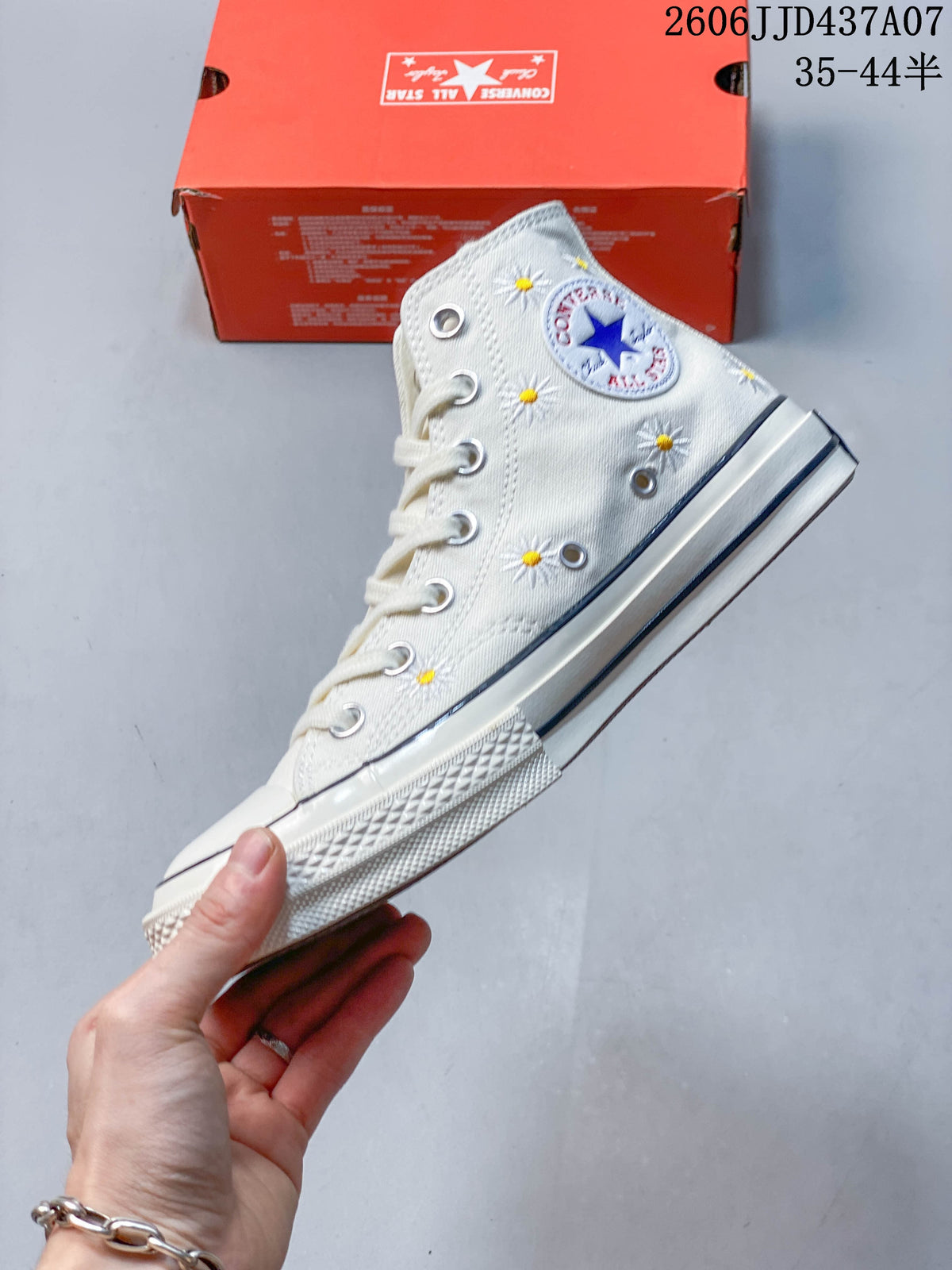 Converse Chuck Taylor All Star 1970s Daisy Embroidered High-Top Sneakers