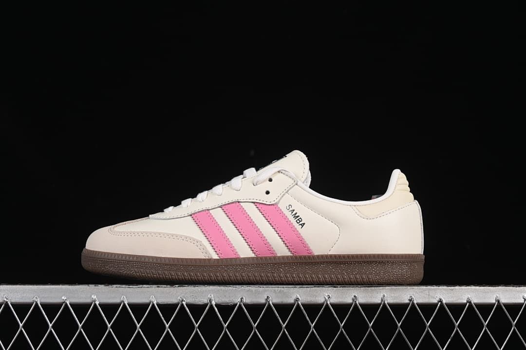 adidas Samba OG IG1962 White and Pink Sneakers