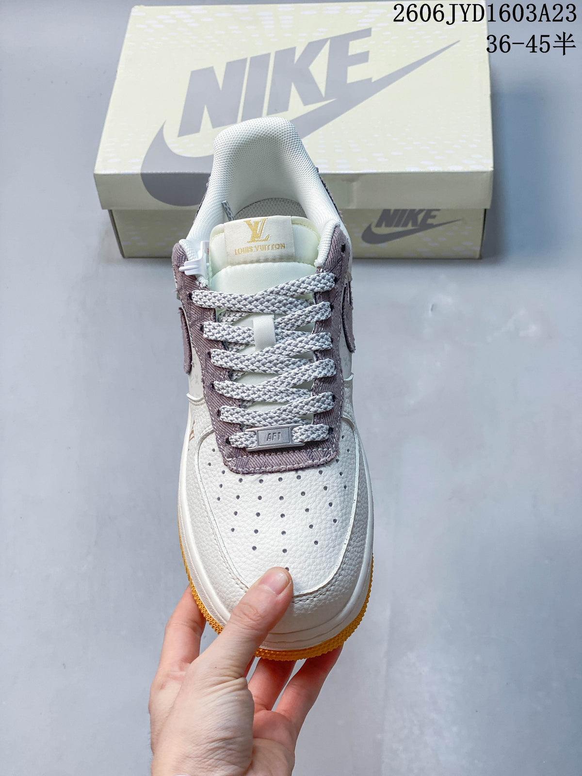 Nike Air Force 1 ’07 Low Cream and Mauve Gum Sole