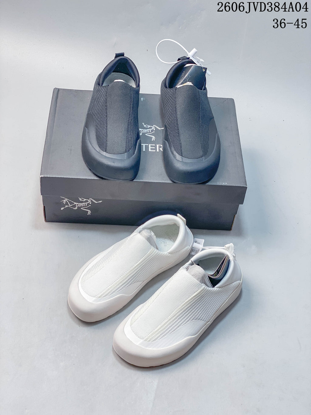 Arc'teryx Kragg Slip-On Shoes, Black and White, 0772183633
