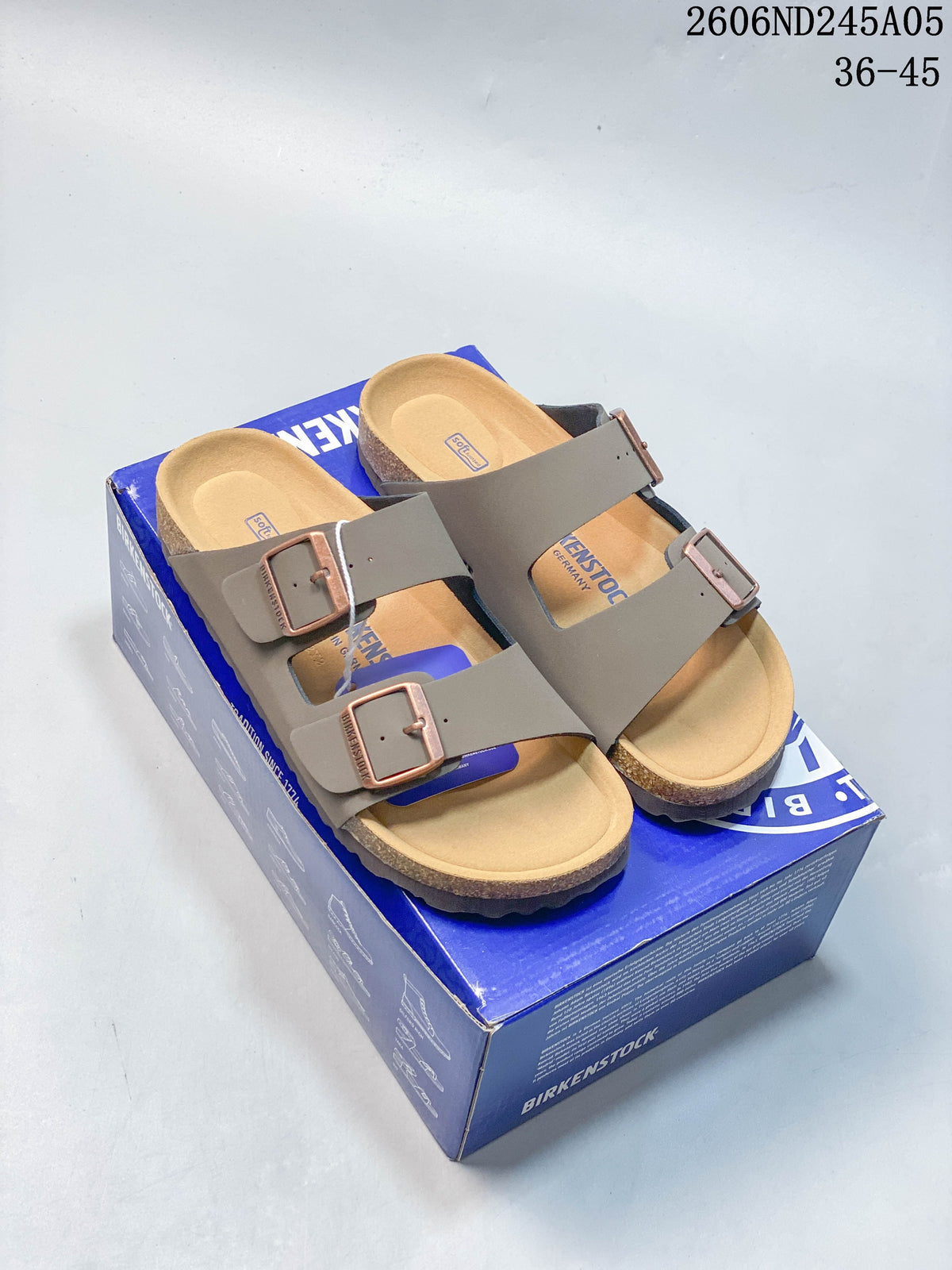 Birkenstock Arizona Two-Strap Sandals in Taupe