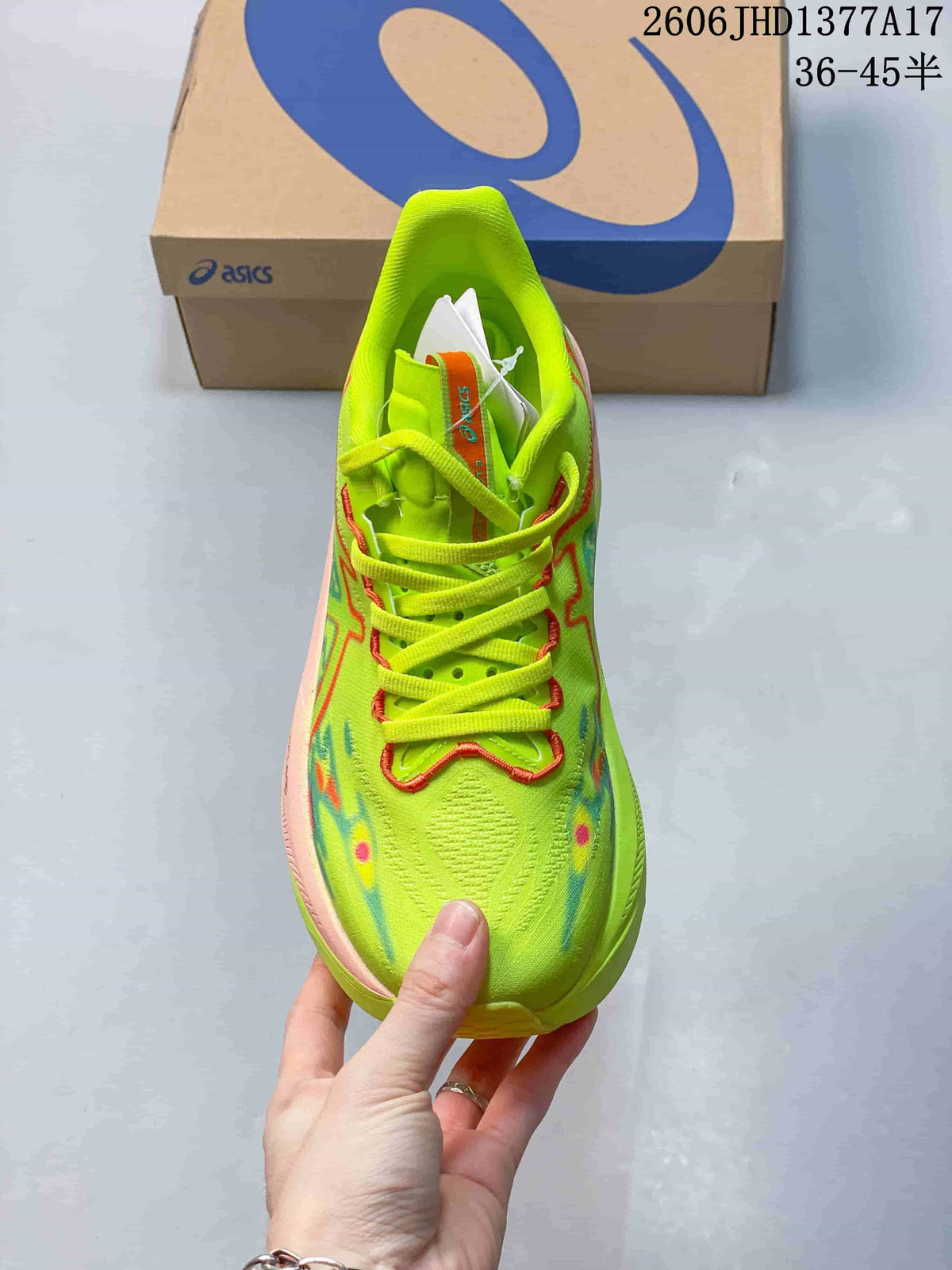 ASICS Megablast Running Shoes – Neon Yellow and Pink