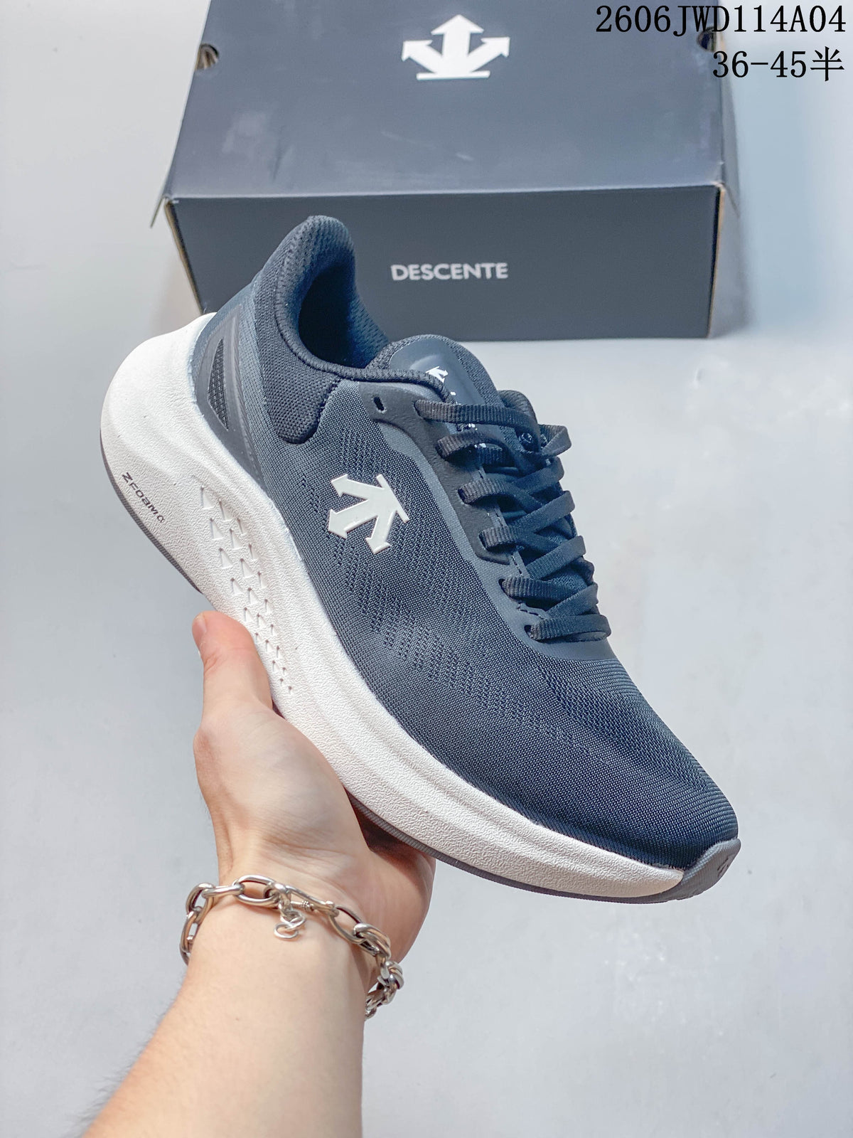 DESCENTE EDGE COURT RETRO Sneakers, Blue-Gray, SP323LSN82