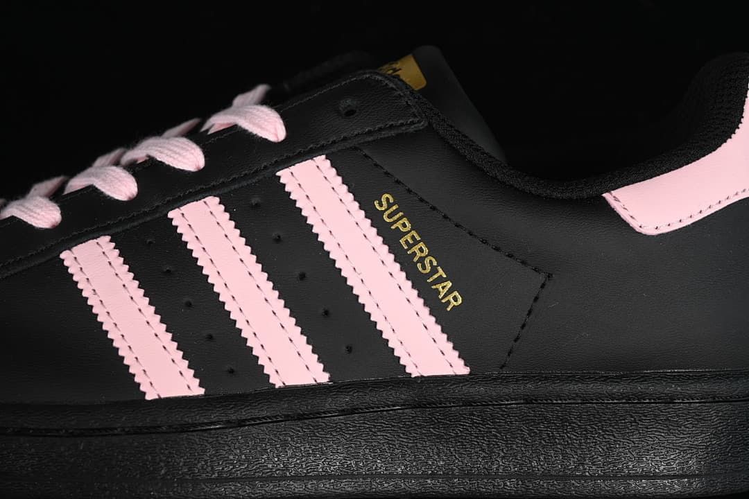 adidas Superstar EG4959 Black and Pink Sneakers