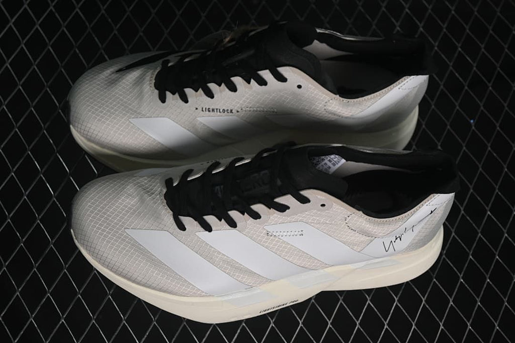 Y-3 Adizero Adios 4M Running Shoes Beige Black JR6656