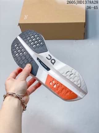 On Cloudboom Volt Running Shoes White and Coral
