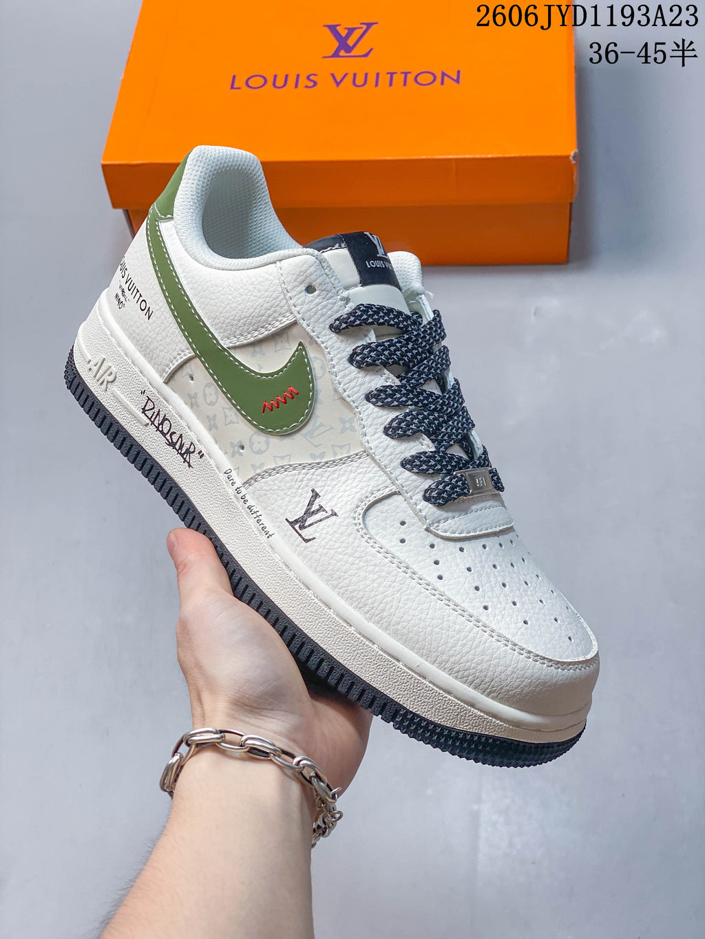 Nike Air Force 1 Low Louis Vuitton-Style Sneakers