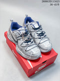 Nike Air Monarch IV Silver and Navy Sneakers 415445-102