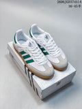 adidas Originals Samba Vegan OG SPD Low-Top Sneakers, White and Green