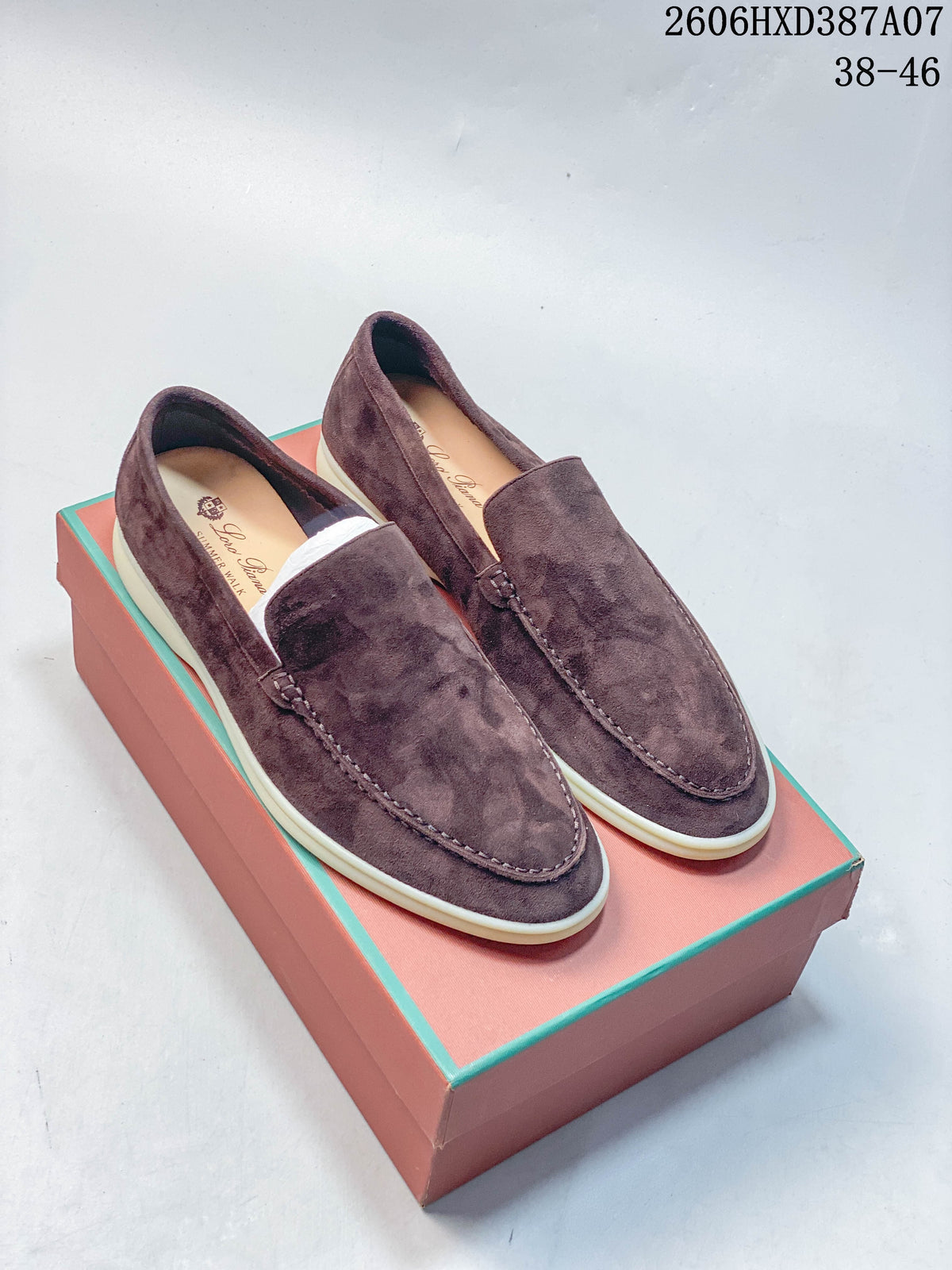 Stella McCartney Brown Suede-Style Penny Loafers