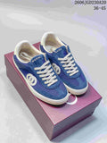 Gucci G75 Blue Low-Top Lace-Up Sneakers 612200