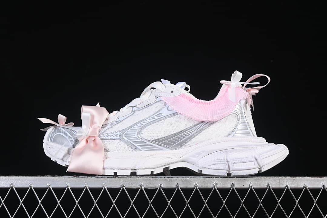 Balenciaga 3XL Sneakers in White and Pink