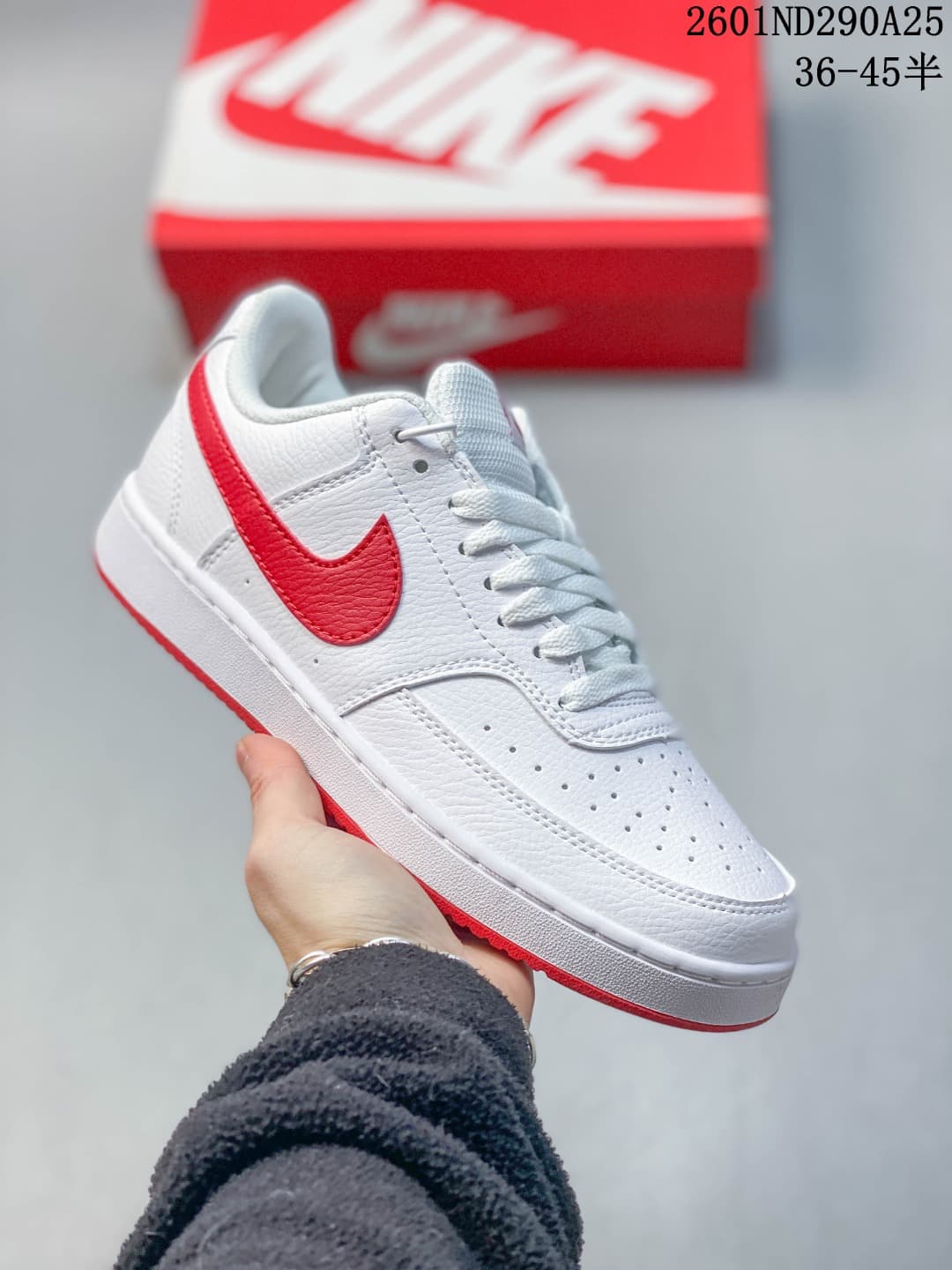 Nike Court Vision Low Sneakers, White Multi-Color