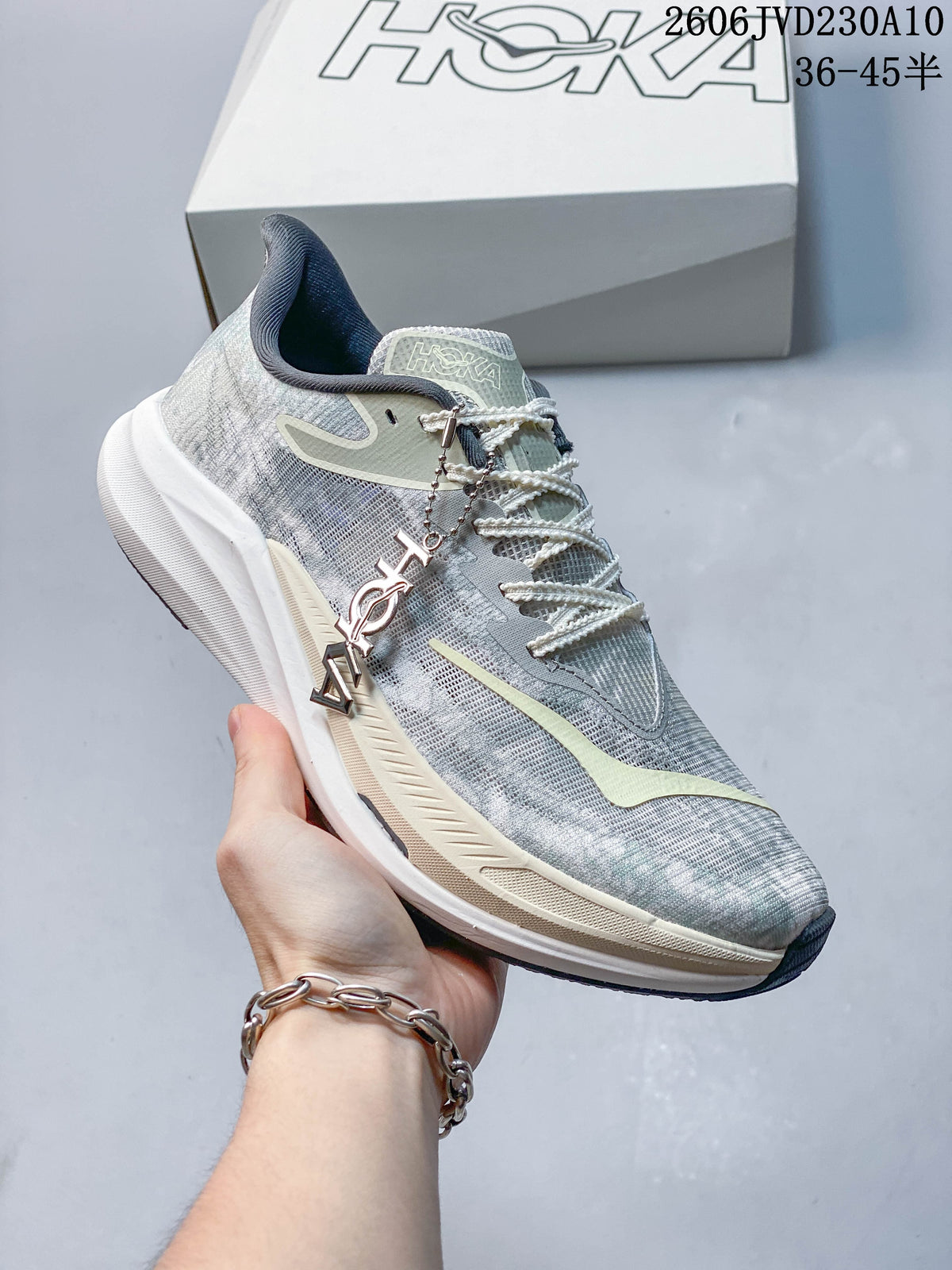 HOKA Rocket X 3 x John Elliott Running Shoes, Grey