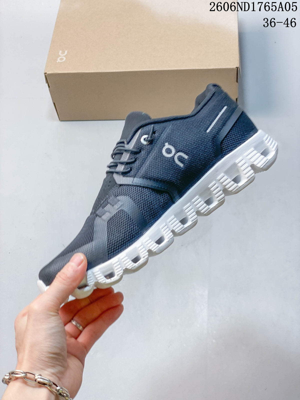On Cloud 5 Sneakers, Charcoal and White, 06ND1765A05