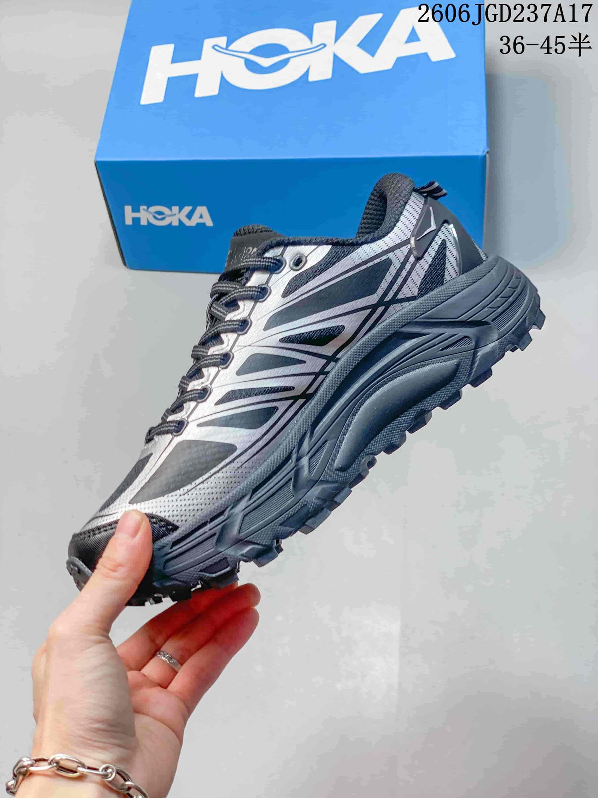 HOKA U Mafate Speed 2 Trail Running Shoes, Silver Grey