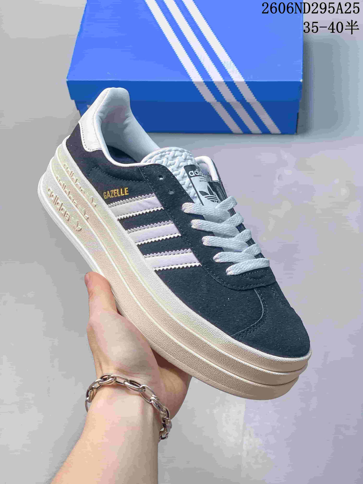 Adidas Originals Gazelle Bold W Dark Blue Platform Sneakers