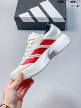 Adidas Adizero Adios Pro 4 White Red Running Shoes
