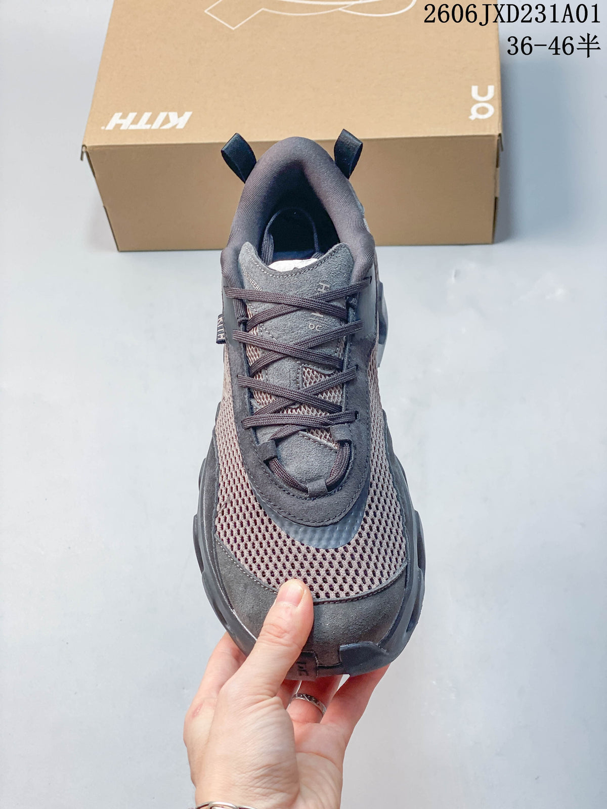 On x Kith K-Tech 2 Women's Sneakers in Brown