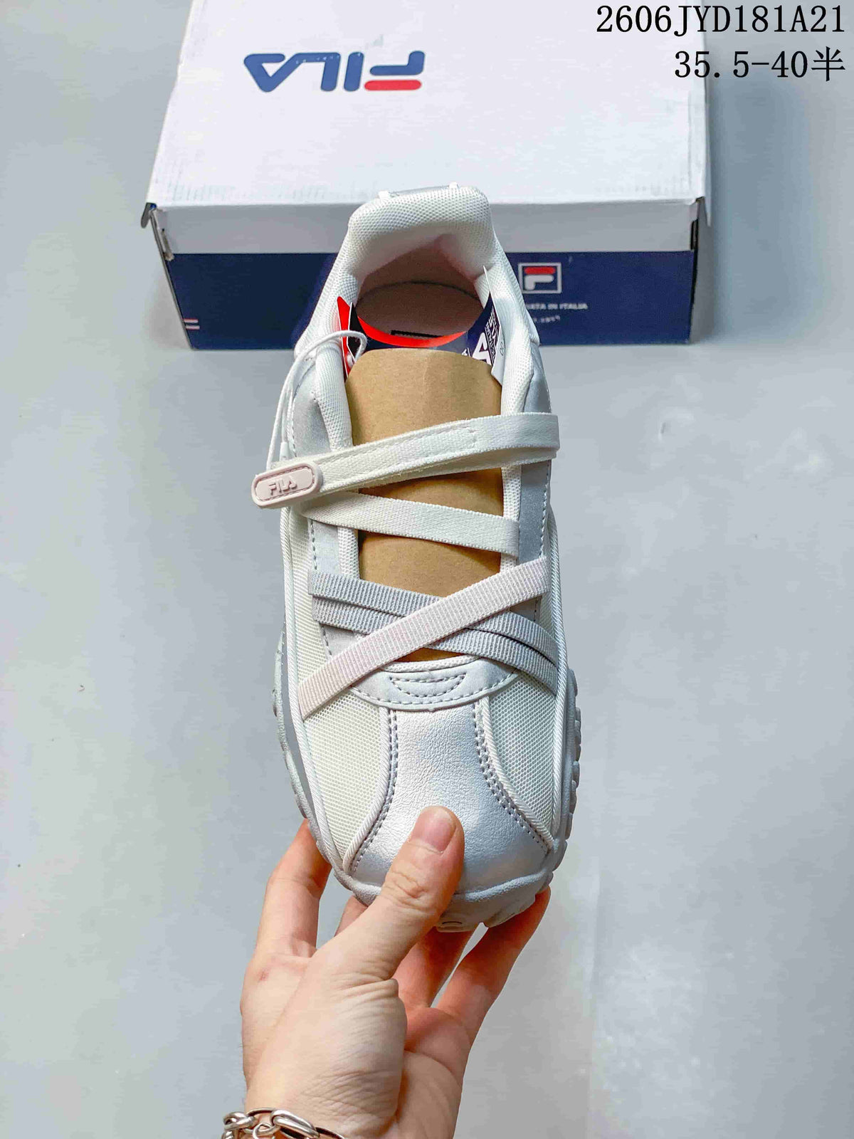 FILA Pebble Sandal Shoes in Silver and White