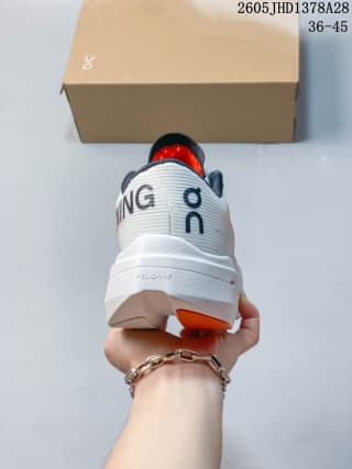 On Cloudboom Volt Running Shoes White and Coral