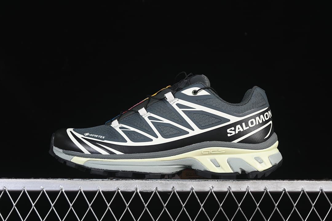Salomon XT-6 GTX Outdoor Sneakers, Urban Chic/Black/Lime Cream