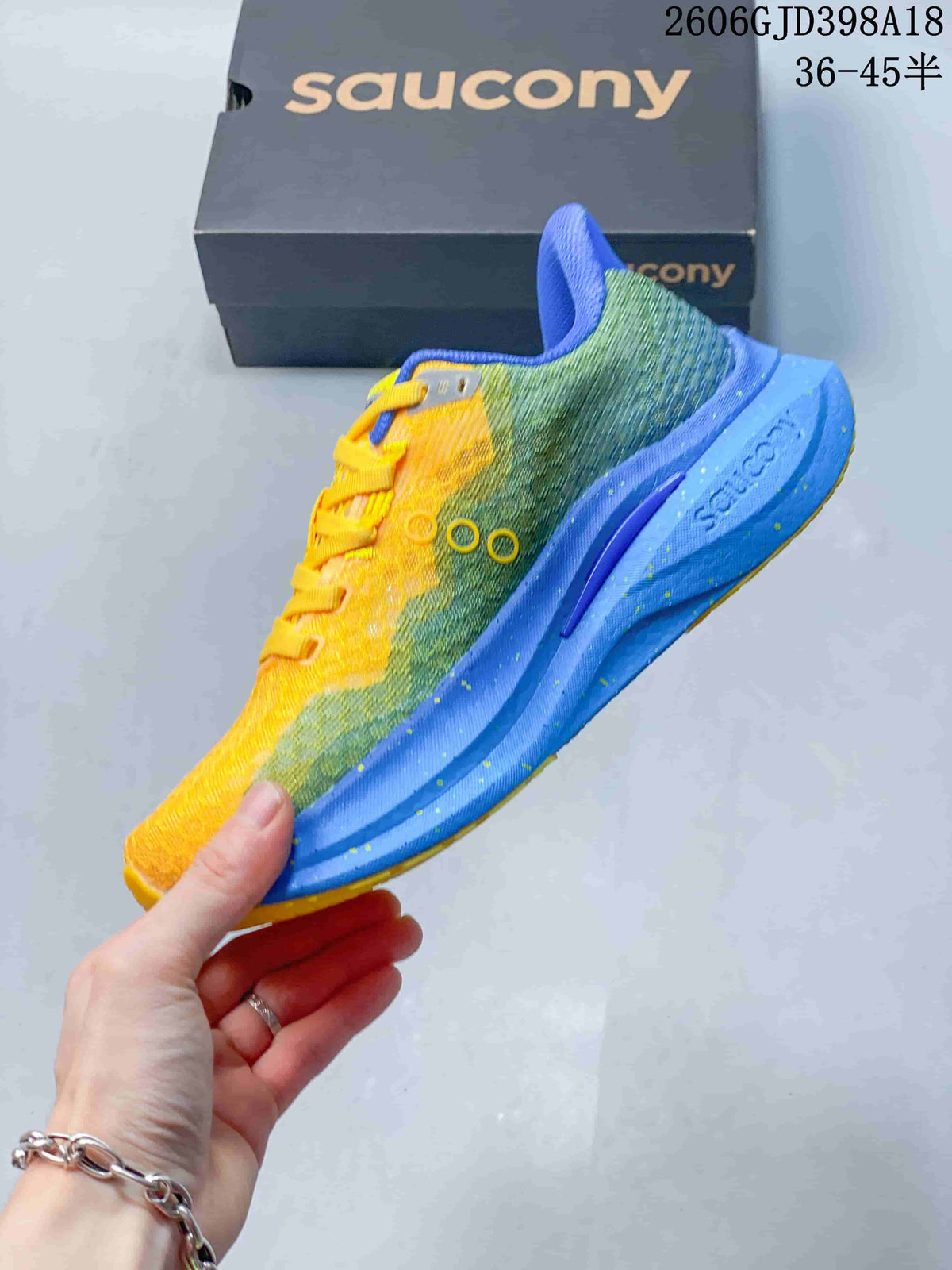 Saucony Endorphin Speed 5 Running Shoes Yellow Blue