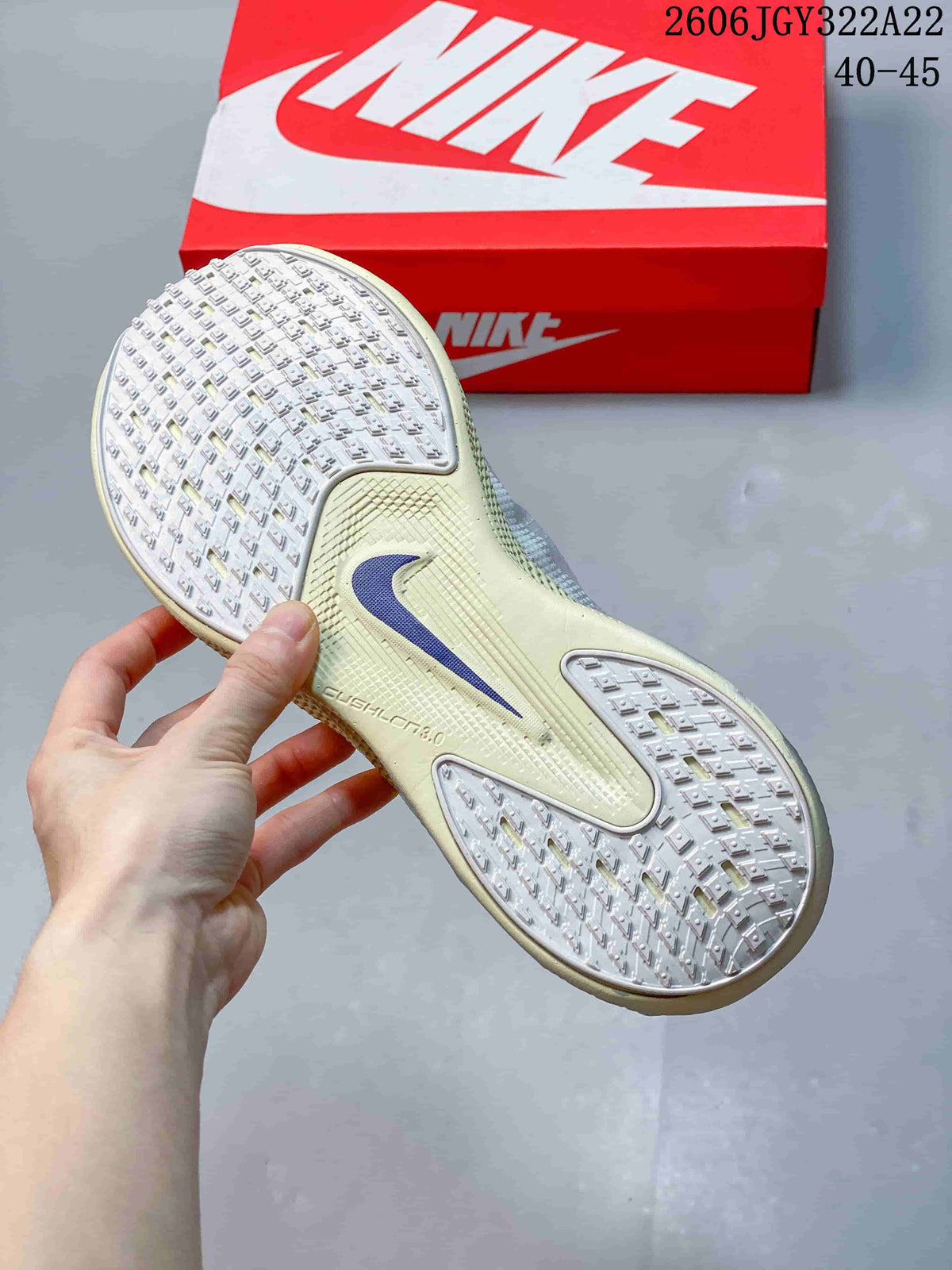Nike Ava X Low-Top Running Shoes White and Blue