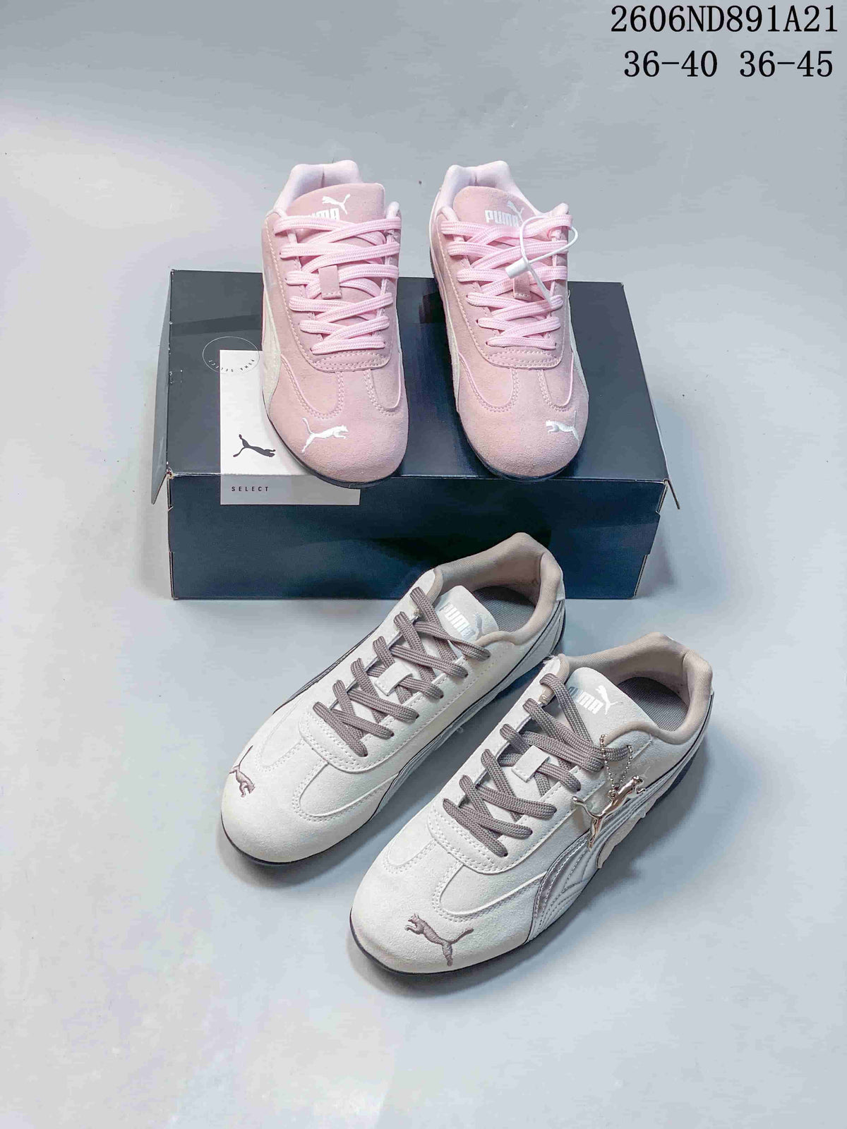 Puma Speedcat OG Sneakers Pink and Silver 404385-01