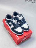 Nike Dunk Low Sneakers in Navy and White