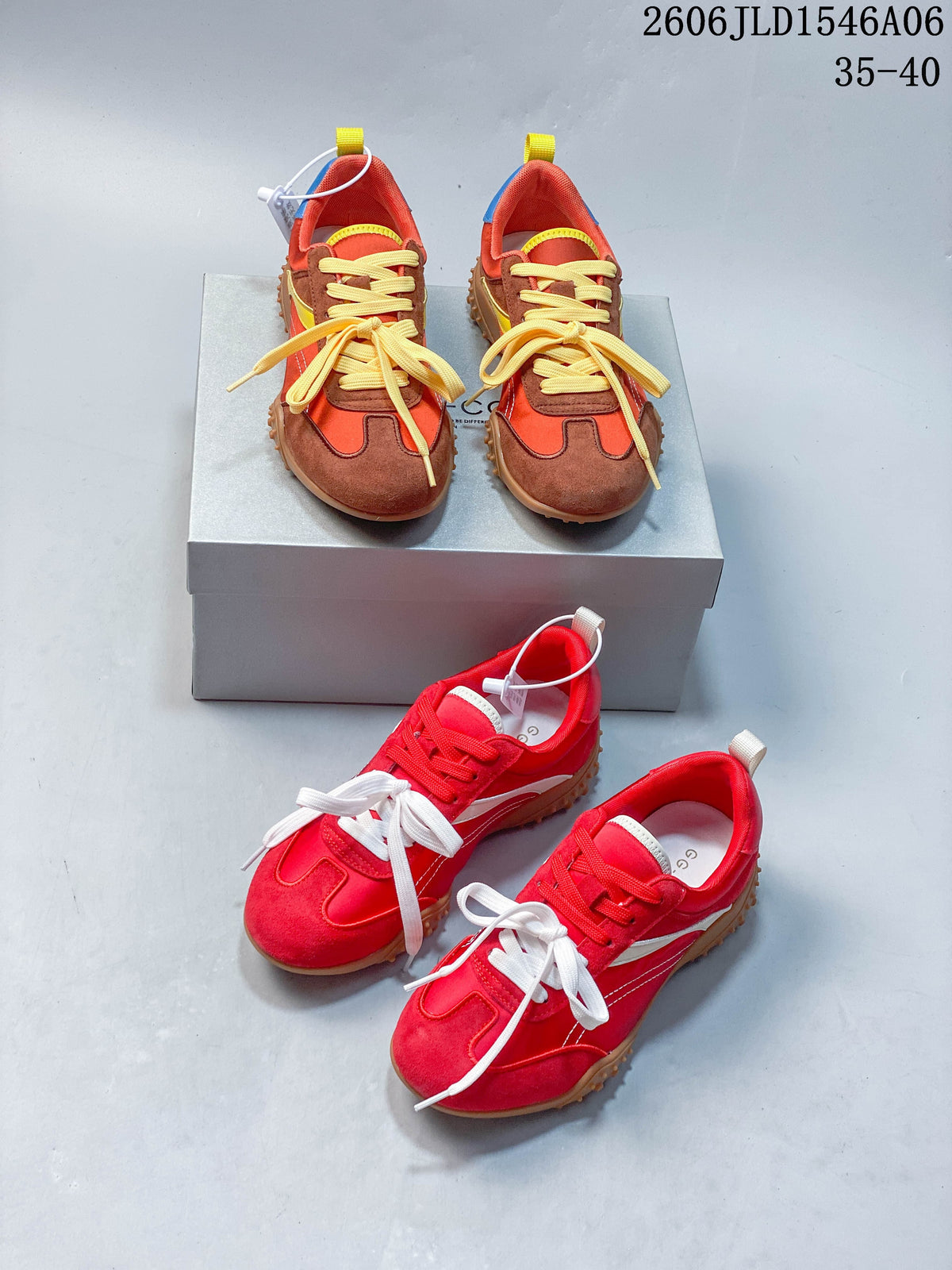 GG-CC Low-Top Retro Racing Sneakers, Color-Block
