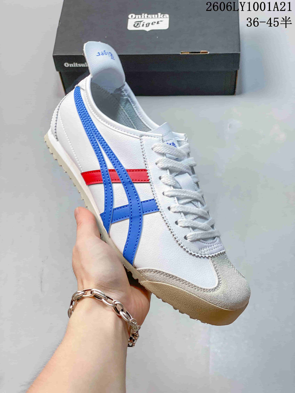 Onitsuka Tiger Mexico 66 White Blue Red Sneakers 06LY1001A