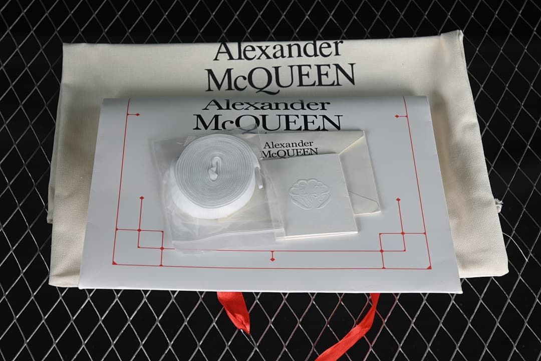 Alexander McQueen White Sneakers with Silver Mirror Heel