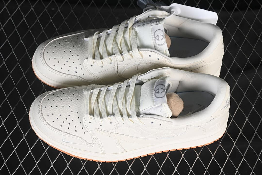 Travis Scott x Fragment Air Jordan 1 Low OG SP Off-White Sneakers