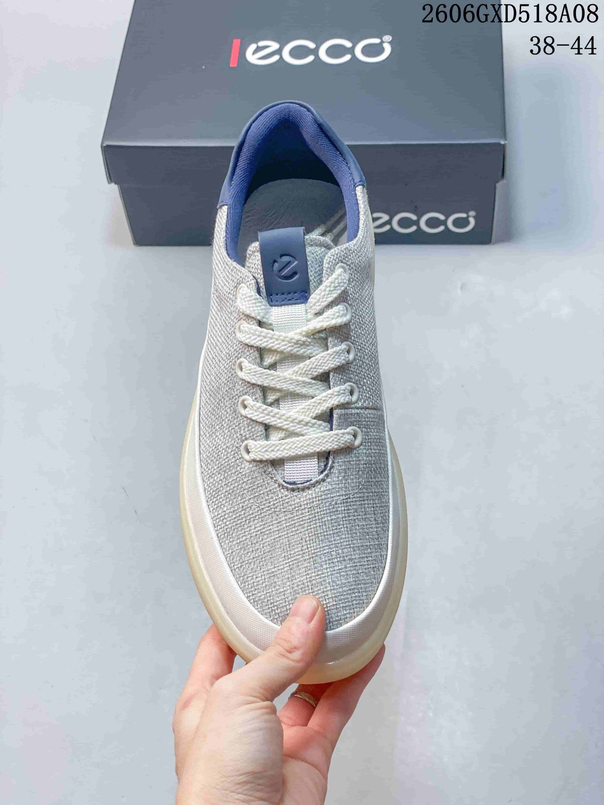 DESCENTE 2606GXD518A08 Gray Mesh Lace-Up Sneakers