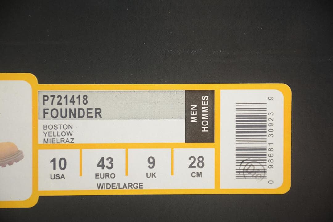 CAT Founder Boston Yellow Low-Top Work Shoe