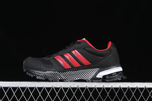 Adidas AC8592 Black and Red Mesh Lifestyle Sneakers