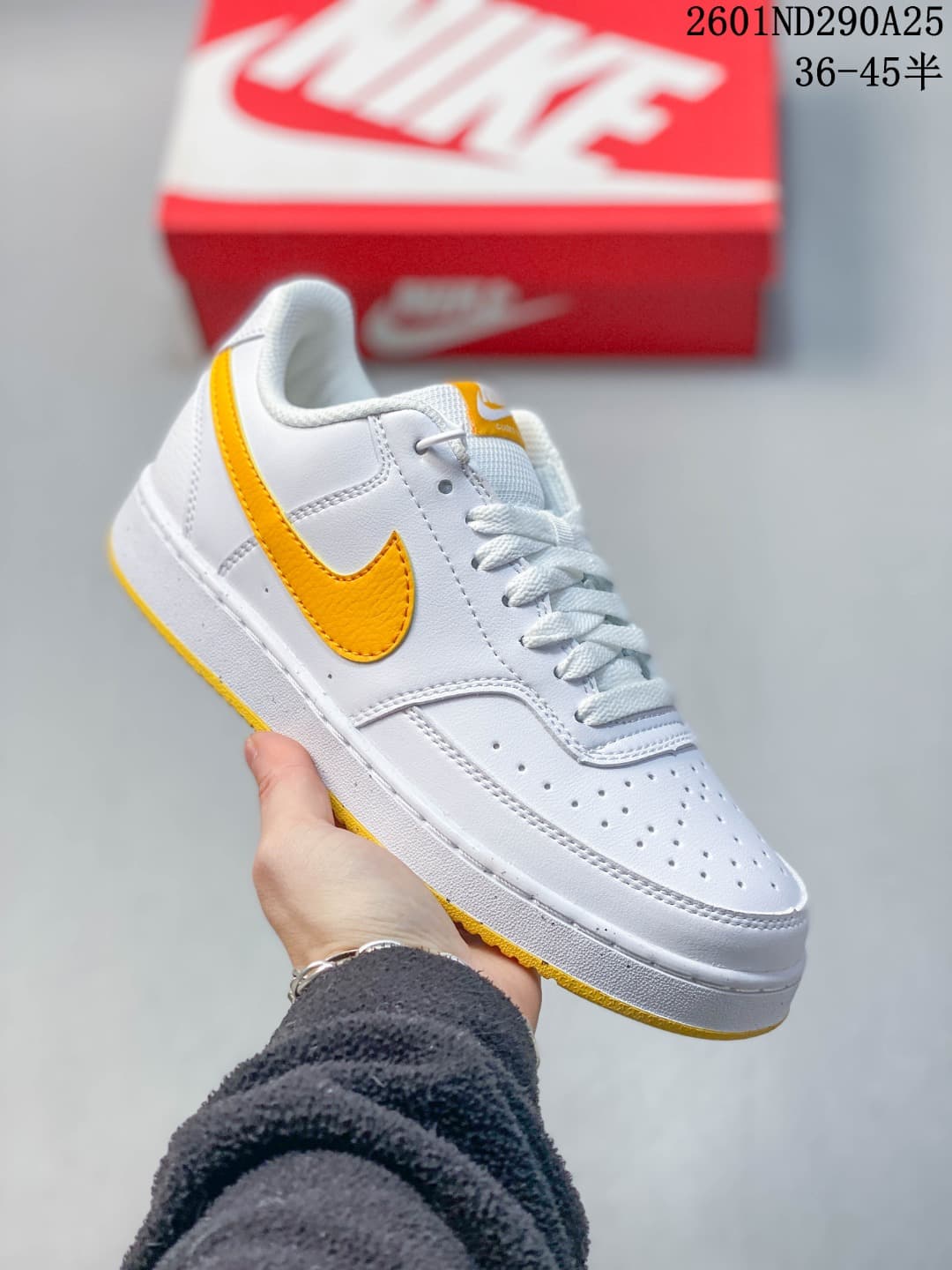 Nike Court Vision Low Sneakers, White Multi-Color
