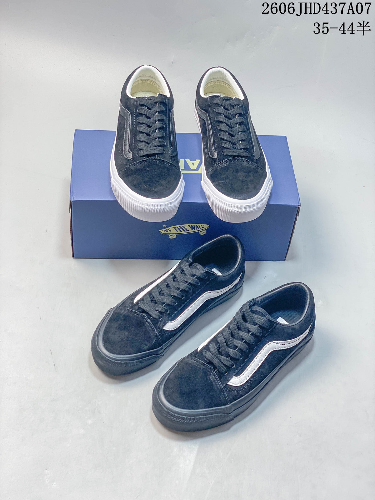 Vans Old Skool 36 Low-Top Sneakers, Navy and White