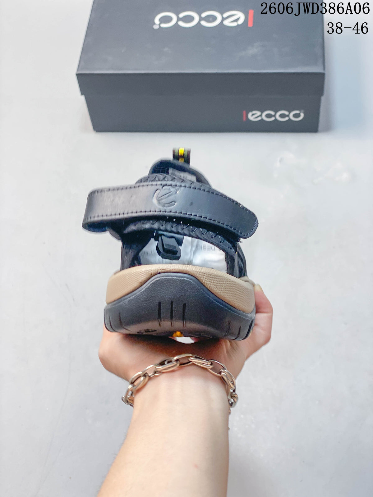 ECCO Outdoor Closed-Toe Sandals in Charcoal