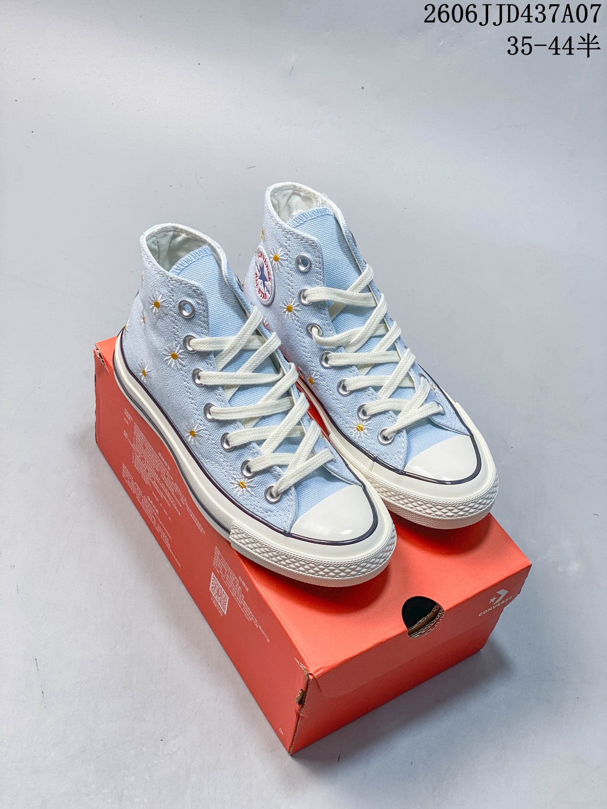 Converse Chuck 70 High-Top Daisy Embroidered Sneakers