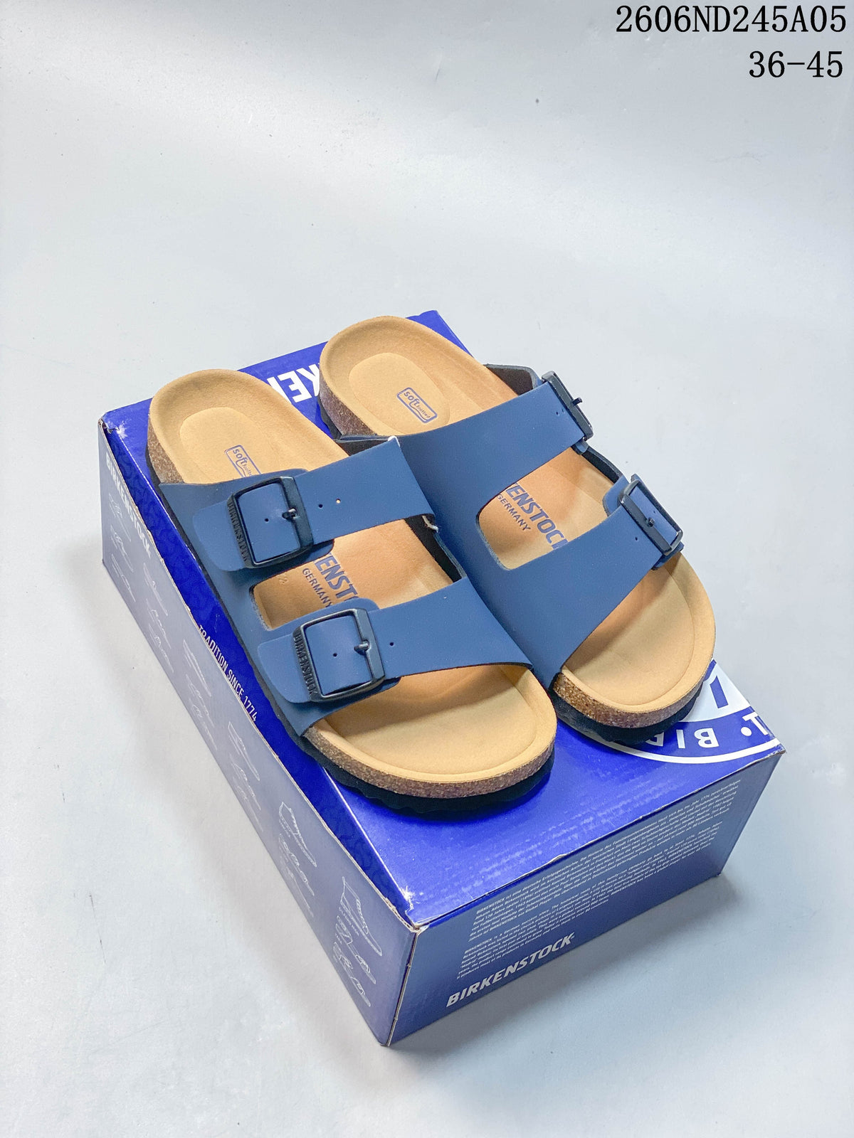 Birkenstock Two-Strap Sandals in Blue, 06ND245A05