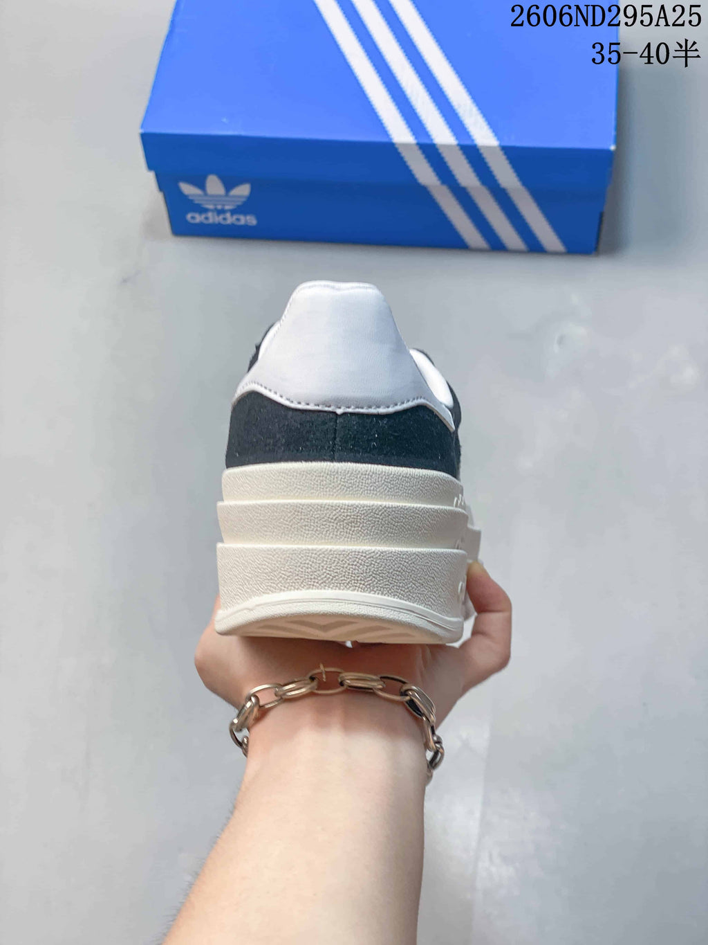Adidas Originals Gazelle Bold W Dark Blue Platform Sneakers